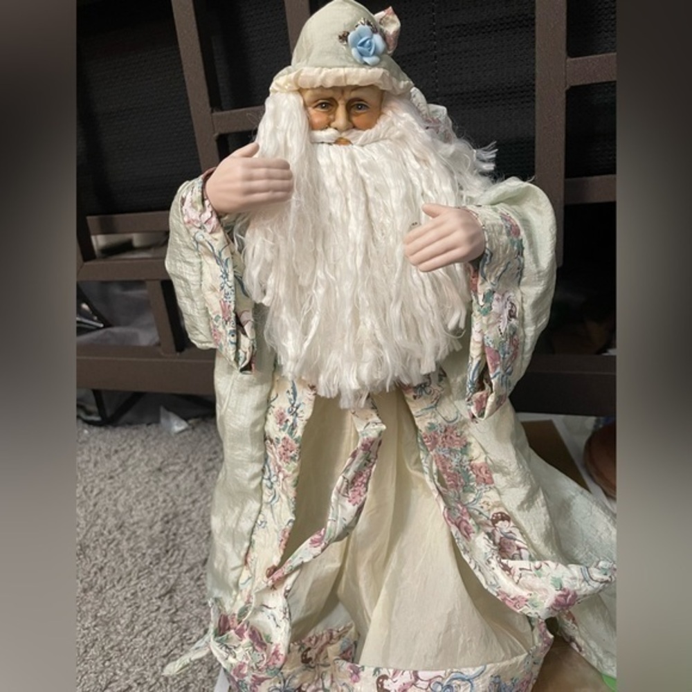 BRINN'S 1990 PORCELAIN SANTA COLLECTION COLLECTOR DOLL 16”